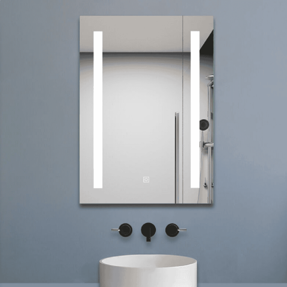 2-1 Smart LED Καθρέπτης Μπάνιου 40x60cm με Touch Διακόπτη - Image 1