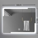Smart LED Καθρέπτης Μπάνιου 60x40cm με Anti-Fog & 3 Χρώματα Φωτισμού - Image 2