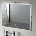 Smart LED Καθρέπτης Μπάνιου 60x60cm με Anti-Fog & 3 Χρώματα Φωτισμού - Image 2